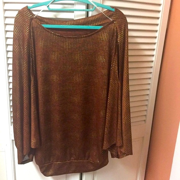 NEW LISTING Sparkly Blouson Top - Picture 1 of 5